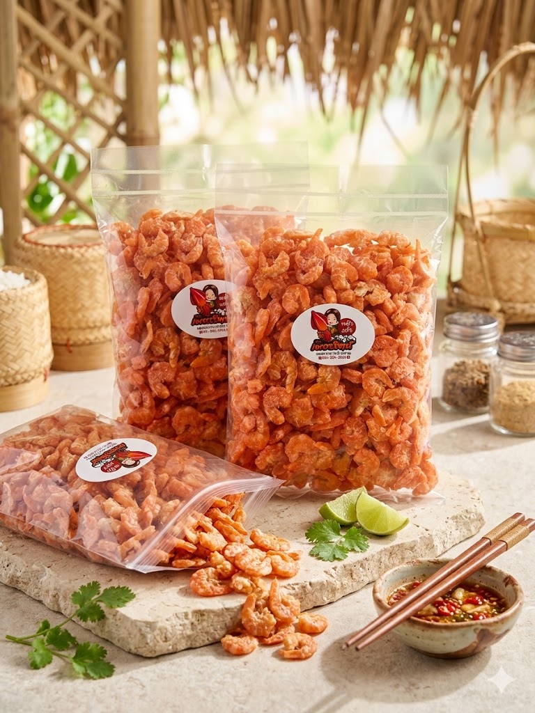 กุ้งแห้งพรีเมียม ปากน้ำปราณ กุ้งแห้งเพชรรัตน์เกรดพรีเมี่ยม